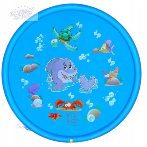 Brodzik letnia mata wodna fontanna 150 cm zraszacz delfin ślizgawka 1657 Brodzik letnia mata wodna fontanna 150 cm zraszacz delfin ślizgawka 1657