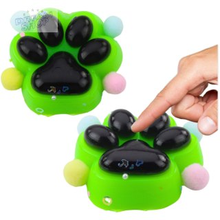 Gniotek Kocia Łapka Antystresowa Sensoryczna Squishy Czarno-Zielona