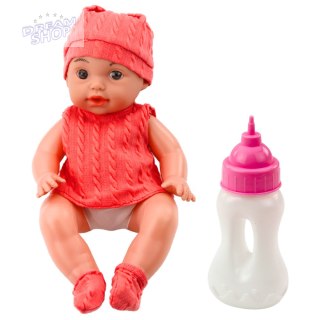 Lalka Bobas Z Butelką Do Karmienia Różowe Ubranko Dźwięki 30cm