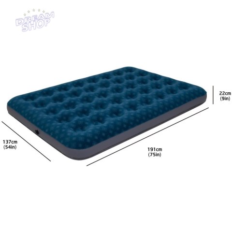 MATERAC FLOKOWANY 2-OSOBOWY Z NADRUKIEM 3D 191x137x22CM 24495