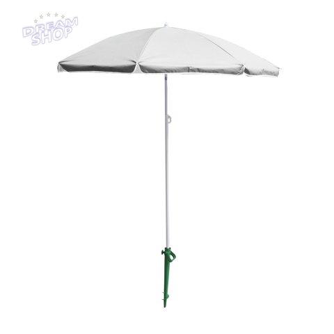 Parasol ogrodowy plażowy regulowany łamany składany UV 150cm szary Parasol ogrodowy plażowy regulowany łamany składany UV 150cm szary