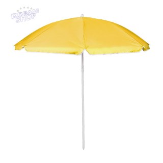 Parasol ogrodowy plażowy regulowany łamany składany UV 150cm żółty