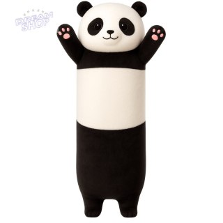 Pluszowa Maskotka Panda Poduszka Podłużna Wałek Biało Czarna 70cm