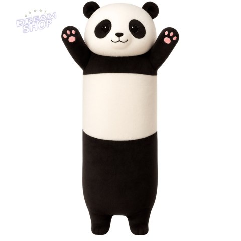 Pluszowa Maskotka Panda Poduszka Podłużna Wałek Biało Czarna 70cm Pluszowa Maskotka Panda Poduszka Podłużna Wałek Biało Czarna 70cm