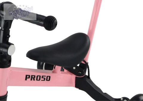 Rower Trójkołowy PRO50 Rowerek Z Rączką Do Prowadzenia Różowy Rower Trójkołowy PRO50 Rowerek Z Rączką Do Prowadzenia Różowy