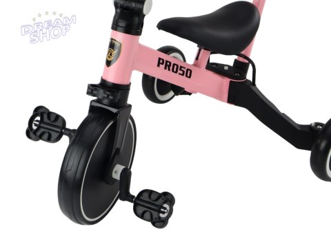 Rower Trójkołowy PRO50 Rowerek Z Rączką Do Prowadzenia Różowy Rower Trójkołowy PRO50 Rowerek Z Rączką Do Prowadzenia Różowy