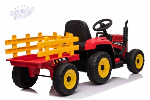 SUPER TRAKTOR BLOW - NA AKUMULATOR Z PRZYCZEPĄ, MIĘKKIE KOŁA, MIEKKIE SIEDZENIE, PILOT/XMX611