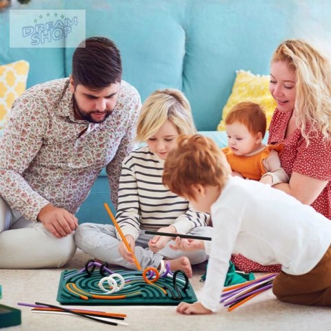 Sensoryczna tablica aktywności dwustronna silikonowa Montessori 1703N Sensoryczna tablica aktywności dwustronna silikonowa Montessori 1703N