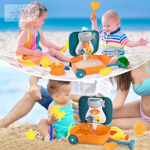 Zestaw do piasku foremki walizka dla dzieci 936-348Z Zestaw do piasku foremki walizka dla dzieci 936-348Z