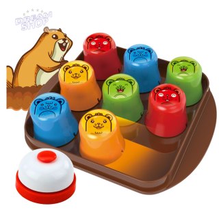 Gra Zręcznościowa 2w1 Mole Maze Szybkie Kubeczki Kółko i Krzyżyk