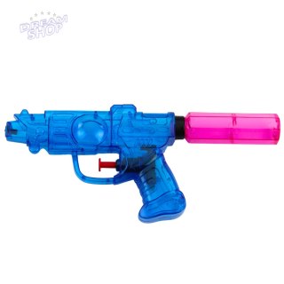 Mały Przeźroczysty Pistolet Na Wodę Zasięg 8m Czerwony Niebieski Mix