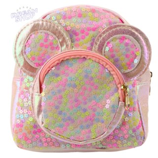 Plecak Dziecięcy Z Cekinami Myszka Uszy Różowy 22cm 3L