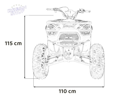 Pojazd Quad Spalinowy 200CC MONSTER Pomarańczowy Pojazd Quad Spalinowy 200CC MONSTER Pomarańczowy