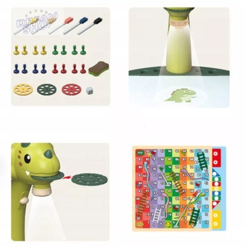 Projektor do rysowania dinozaur stolik chińczyk 41 Projektor do rysowania dinozaur stolik chińczyk 41