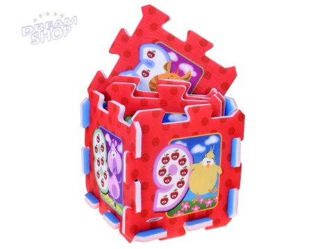 Puzzle piankowe mata Zwierzątka Cyferki ZA3147