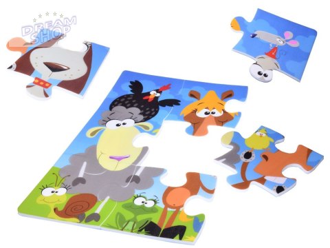 Puzzle piankowe mata Zwierzęta 37cm x 37cm ZA3151 Puzzle piankowe mata Zwierzęta 37cm x 37cm ZA3151