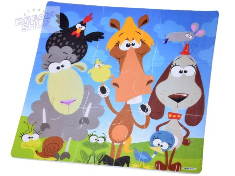 Puzzle piankowe mata Zwierzęta 37cm x 37cm ZA3151 Puzzle piankowe mata Zwierzęta 37cm x 37cm ZA3151