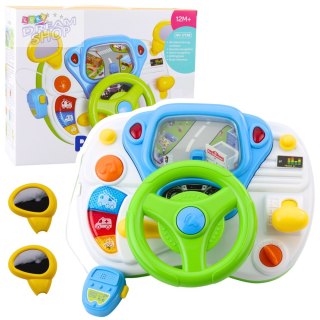 Symulator Jazdy Kierownica Edukacyjna Interaktywna Dźwięki Światła
