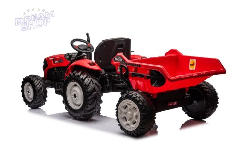 Traktor Na Akumulator HC-306 Czerwony Z Przyczepą 24V Traktor Na Akumulator HC-306 Czerwony Z Przyczepą 24V