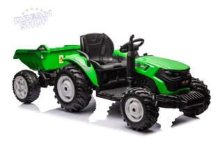 Traktor Na Akumulator HC-306 Z Przyczepą Jasno Zielony 24V