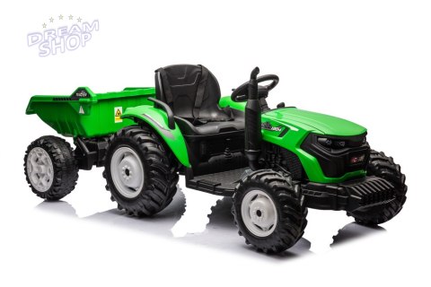 Traktor Na Akumulator HC-306 Z Przyczepą Jasno Zielony 24V