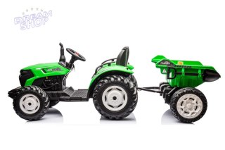 Traktor Na Akumulator HC-306 Z Przyczepą Jasno Zielony 24V