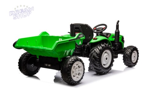 Traktor Na Akumulator HC-306 Z Przyczepą Jasno Zielony 24V
