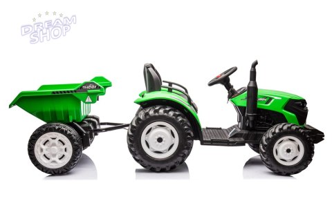 Traktor Na Akumulator HC-306 Z Przyczepą Jasno Zielony 24V