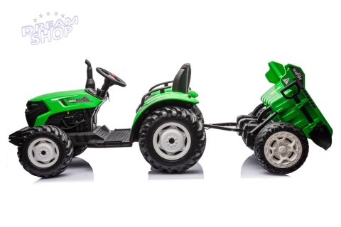 Traktor Na Akumulator HC-306 Z Przyczepą Jasno Zielony 24V