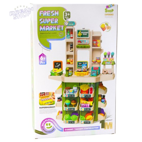 Zabawkowy Sklep Dla Dzieci Super Market Interaktywny 67el Zabawkowy Sklep Dla Dzieci Super Market Interaktywny 67el