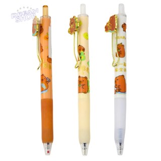 Długopis Żelowy Kapibara Niebieski Tusz 0.5mm 14cm Mix