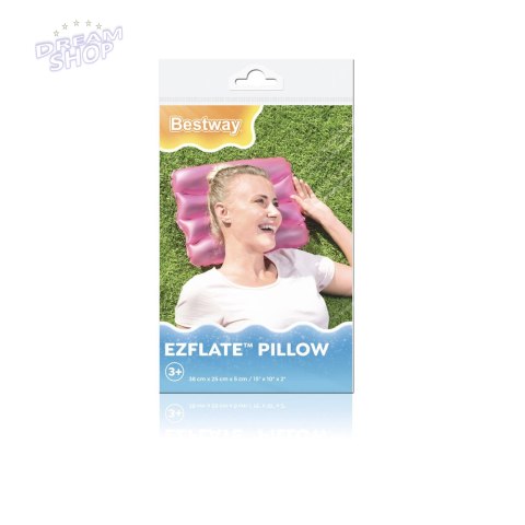Dmuchana Poduszka 38 x 25 cm Różowa Bestway 52127 Dmuchana Poduszka 38 x 25 cm Różowa Bestway 52127