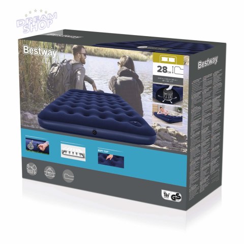 Dmuchany Materac Z Pompką 203 x 152 x 28 cm Bestway 67226 Dmuchany Materac Z Pompką 203 x 152 x 28 cm Bestway 67226