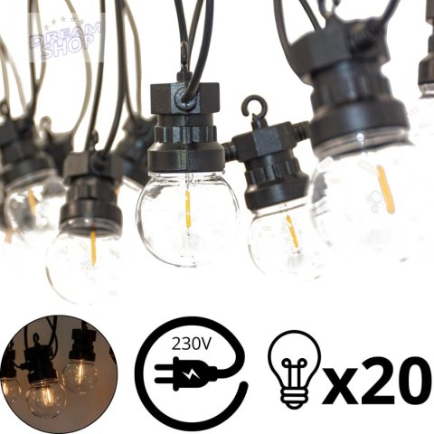 GIRLANDA OGRODOWA PARTY LIGHT 20LED GIRLANDA OGRODOWA PARTY LIGHT 20LED