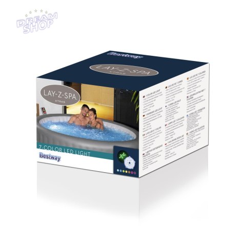 Lampka Basenowa Spa Lay-Z-Spa LED 7 kolorów Bestway 60303 Lampka Basenowa Spa Lay-Z-Spa LED 7 kolorów Bestway 60303