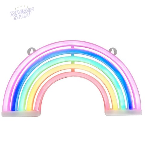 Lampka Dekoracyjna Nocna Neonowa Tęcza LED Na Baterie Lampka Dekoracyjna Nocna Neonowa Tęcza LED Na Baterie