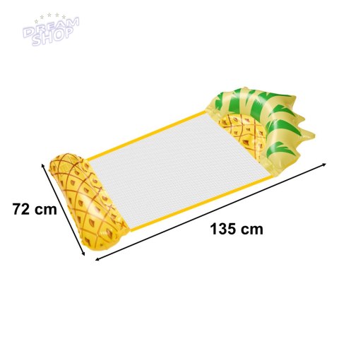 Materac dmuchany plażowy hamak wodny leżak fotel krzesło do pływania basenu ananas Materac dmuchany plażowy hamak wodny leżak fotel krzesło do pływania basenu ananas
