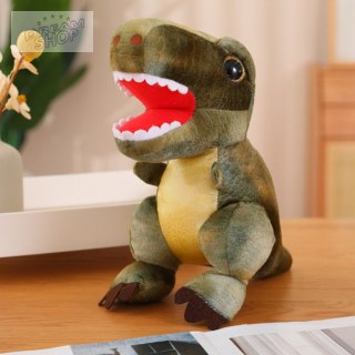 Pluszowa Maskotka Przytulanka Dinozaur Z Teksturą Skóry Zielony 32cm