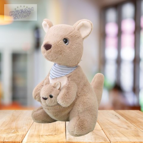 Pluszowa Maskotka Przytulanka Kangur Z Młodym 23cm