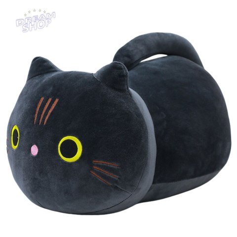 Pluszowa Maskotka Przytulanka Kot Z Długim Ogonem Czarny 40cm Pluszowa Maskotka Przytulanka Kot Z Długim Ogonem Czarny 40cm