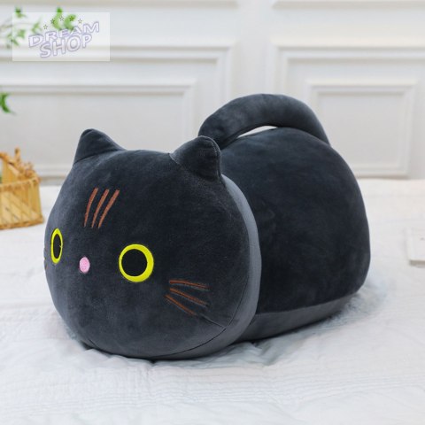Pluszowa Maskotka Przytulanka Kot Z Długim Ogonem Czarny 40cm Pluszowa Maskotka Przytulanka Kot Z Długim Ogonem Czarny 40cm