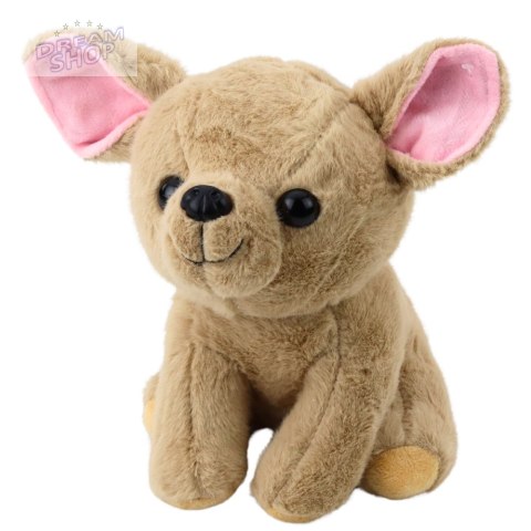 Pluszowa Maskotka Przytulanka Mały Piesek Chihuahua Beżowy 22cm Pluszowa Maskotka Przytulanka Mały Piesek Chihuahua Beżowy 22cm
