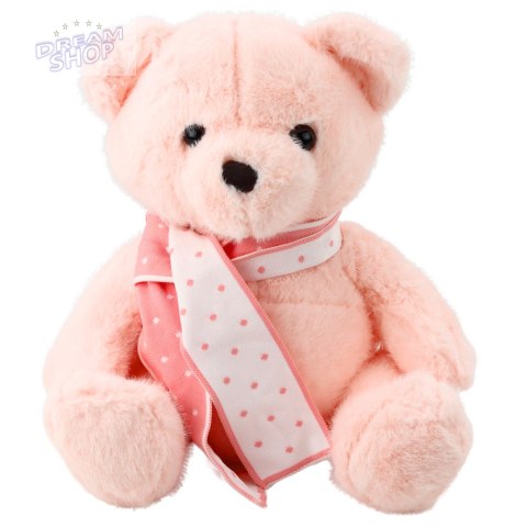 Pluszowa Maskotka Przytulanka Miś Z Szalikiem Różowy 35cm Pluszowa Maskotka Przytulanka Miś Z Szalikiem Różowy 35cm