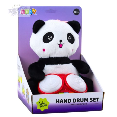 Pluszowa Panda Z Bębenkami Maskotka Przytulanka Światła Dźwięki Pluszowa Panda Z Bębenkami Maskotka Przytulanka Światła Dźwięki