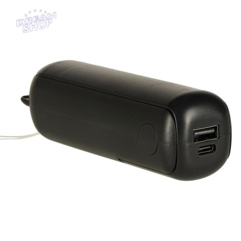Wiatrak biurkowy wentylator mini ręczny składany wiatraczek przenośny USB czarny