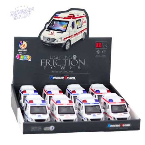 Wóz Policyjny Karetka Ambulans Otwierane Drzwi Napęd Światła Dźwięki Mix Wóz Policyjny Karetka Ambulans Otwierane Drzwi Napęd Światła Dźwięki Mix
