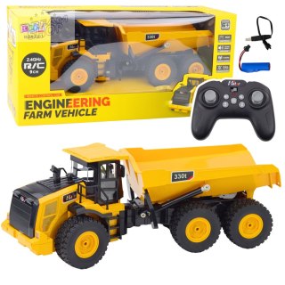 Wywrotka Transporter Zdalnie Sterowana RC Dźwięki 9CH 2.4G Żółta
