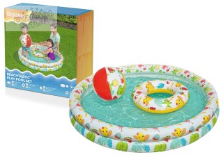 Zestaw Dmuchany Basen 3w1 Piłka Koło 122 x 20 cm Bestway 51124