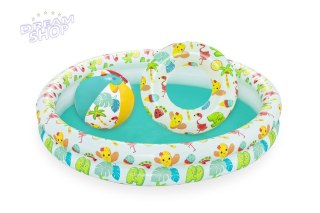 Zestaw Dmuchany Basen 3w1 Piłka Koło 122 x 20 cm Bestway 51124