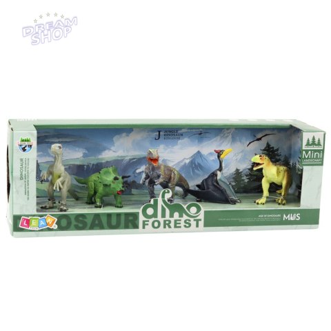 Zestaw Realistycznych Figurek Dinozaurów Las 5el Zestaw Realistycznych Figurek Dinozaurów Las 5el